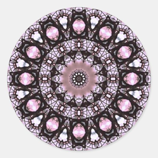 PinkLacey-Aufkleber Runder Aufkleber (Vorderseite)