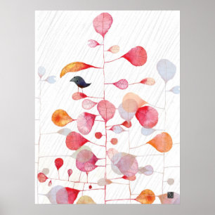 PINKLEAFUMBRELLA POSTER