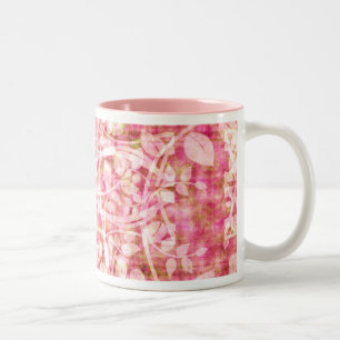 PinkLeaves-Tasse Zweifarbige Tasse