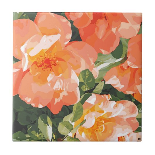 PinkMagnolia Keramik Tile Fliese (Vorderseite)