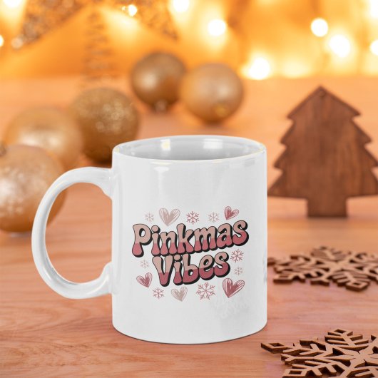 Pinkmas Vibes | Cute Girly Pink Christmas Kaffeetasse