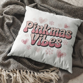 Pinkmas Vibes | Cute Girly Pink Christmas Kissen