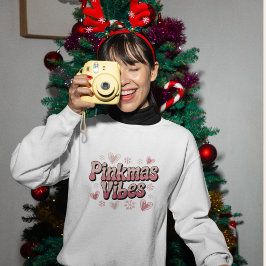Pinkmas Vibes | Cute Girly Pink Christmas Sweatshirt