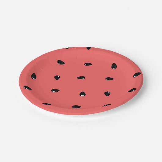 Pinkmelon Pappteller (Schrägansicht)