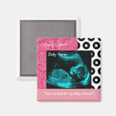 Pinknblante Magnet (Vorderseite/Rückseite)