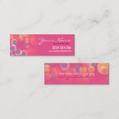 Pinko sprudelt Minigeschäftsbeziehungs-Karte Telefonnummerkarte (Vorne/Hinten)