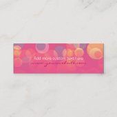 Pinko sprudelt Minigeschäftsbeziehungs-Karte Telefonnummerkarte (Rückseite)