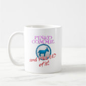 PinkoCommie und stolzes auf es! Kaffeetasse (Links)