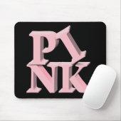 PinkonBlack Brustkrebs-Bewusstsein Mousepad (Mit Mouse)