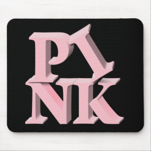 PinkonBlack Brustkrebs-Bewusstsein Mousepad