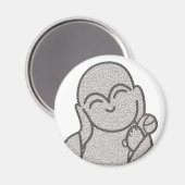 Pinkoro Jizo Magnet (Vorderseite/Rückseite)