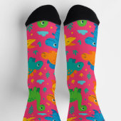 Pinkosaurus-Party Socken (Oben)