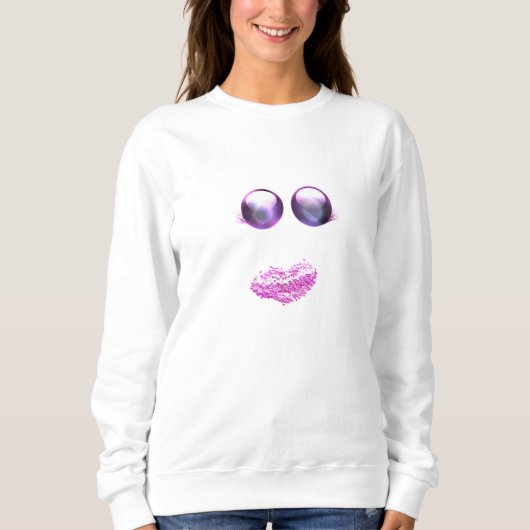 Pinkoween Glitzer Sweatshirt (Vorderseite)