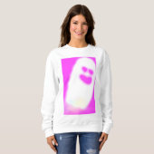 Pinkoween niedlich Ghost Sweatshirt (Vorne ganz)