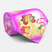 Pinkpalmenbaum-Krawatte Krawatte (Gerollt)