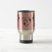 PinkPink Ballet Zehenschuhe mit Monogramm Reisebecher (Mittel)