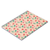 PinkPink Flamingo Sommer tropisches Muster-23123 Notizblock (Linke Seite)