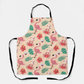PinkPink Flamingo Sommer tropisches Muster-23123 Schürze (Vorderseite)