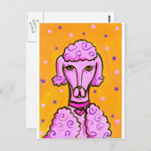 PinkPoodle Postkarte (Vorne/Hinten)