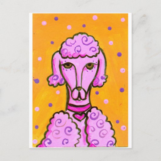 PinkPoodle Postkarte (Vorderseite)
