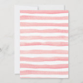 PinkPumpkin Baby Dusche Einladung Gold Glitzer (Rückseite)