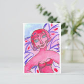 PinkPurpFairy Postkarte (Stehend Vorderseite)