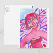 PinkPurpFairy Postkarte (Vorne/Hinten)