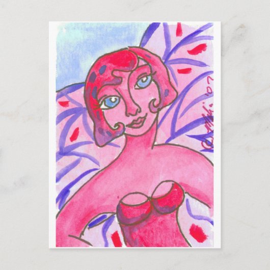 PinkPurpFairy Postkarte (Vorderseite)