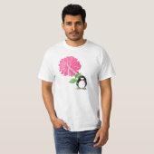 pinkRibbon-mit Pinguin und daisy2 T-Shirt (Vorne ganz)