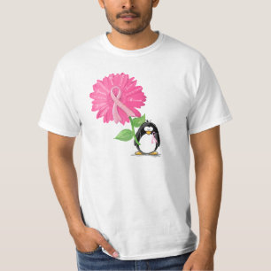 pinkRibbon-mit Pinguin und daisy2 T-Shirt