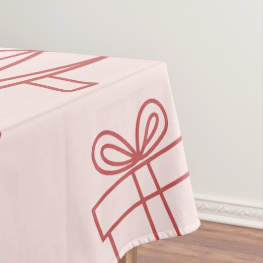 Pinkrosa-Monogramm Tischdecke (Beispiel)