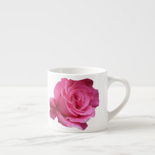 Pinkrosa Rosa Blütenblütenblüte Monogramm Miriam Espressotasse
