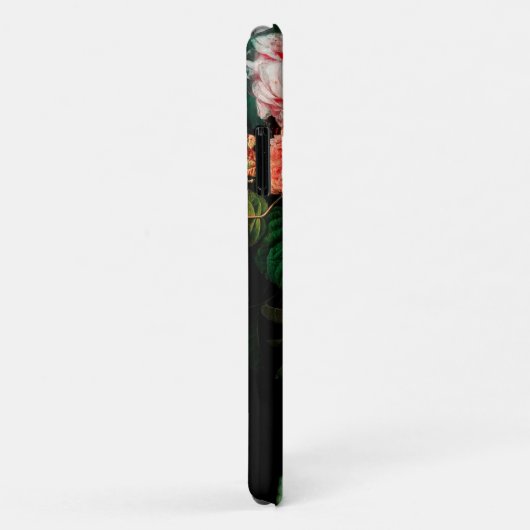 PINKROSEN, SCHALTFLÄCHE, BLUMENMONOGRAMM DER WEISS Case-Mate iPhone HÜLLE (Hinten/Rechts)