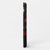 PINKROSEN, SCHALTFLÄCHE, BLUMENMONOGRAMM DER WEISS Case-Mate iPhone HÜLLE (Hinten/Links)