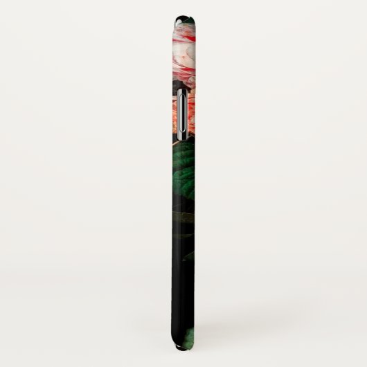 PINKROSEN, SCHALTFLÄCHE, BLUMENMONOGRAMM DER WEISS Case-Mate iPhone HÜLLE (Hinten/Rechts)