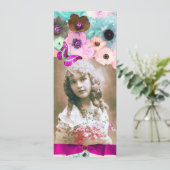 PINKROSEN UND SCHALTFLEUNDSCHWIMMEN 16 FOTOVORLAGE EINLADUNG (Stehend Vorderseite)