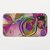 "Pinks and Grüntöne Floral" Telefonzelle Case-Mate iPhone Hülle (Rückseite (Horizontal))