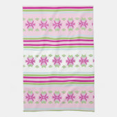 Pinks Blau und grüne Küche Geschirrtuch (Vertikal)