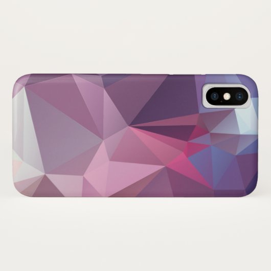 Pinks Blues Abstrakt Pyramid Muster Art Case-Mate iPhone Hülle (Rückseite (Horizontal))