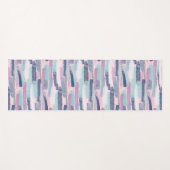 Pinks & Blues Striped Yoga Mat - Stilvoll Yogamatte (Vorderseite (Horizontal))