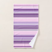 Pinks mit gemischten Streifen, weiß Badhandtuch Set (Handtuch)