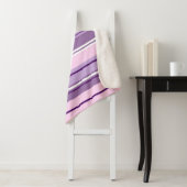 Pinks mit gemischten Streifen, weiß Sherpadecke (Beispiel)