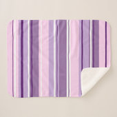 Pinks mit gemischten Streifen, weiß Sherpadecke (Vorderseite (Horizontal))