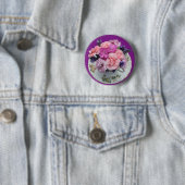 Pinks Nelken im Teacup Button (Beispiel)