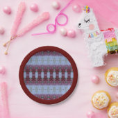 Pinks und Burgund Pappteller (Party)