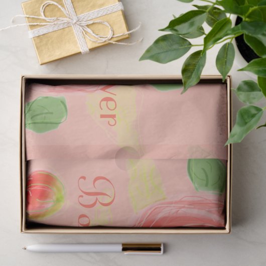 Pinks und Korallenfaltenpapier Seidenpapier (Geschenk)