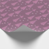 Pinks und Rose Weihnachtsbaumumschlagpapier Geschenkpapier (Ecke)