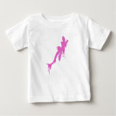 Pinksalamander mit farbenfrohen Tropfen Baby T-shirt (Vorderseite)