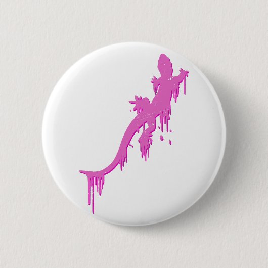 Pinksalamander mit farbenfrohen Tropfen Button (Vorderseite)