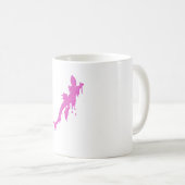 Pinksalamander mit farbenfrohen Tropfen Kaffeetasse (VorderseiteRechts)